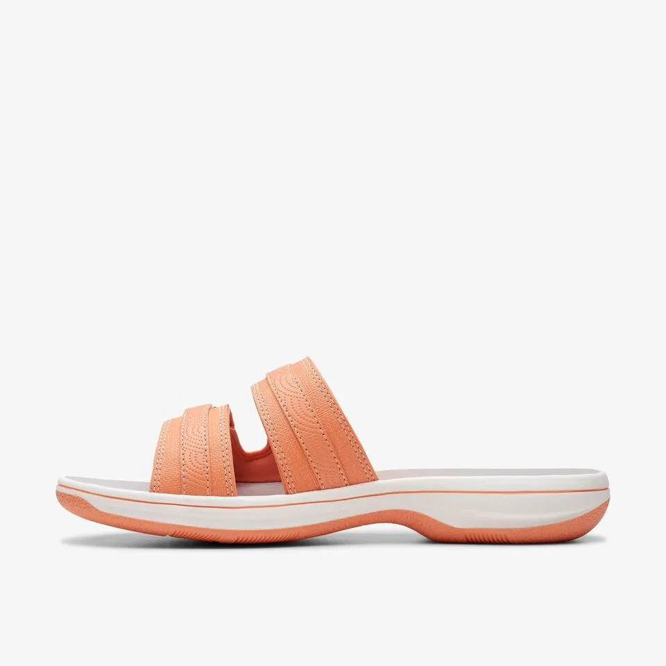 Clarks Women's Breeze Piper H Tangerine/Pop | Navy