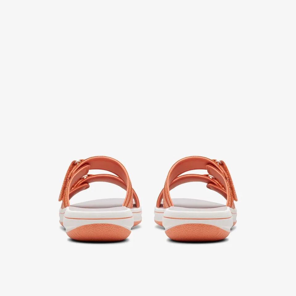 Clarks Women's Breeze Piper H Tangerine/Pop | Navy