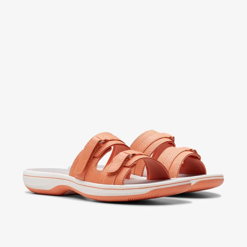 Clarks Women's Breeze Piper H Tangerine/Pop | Navy