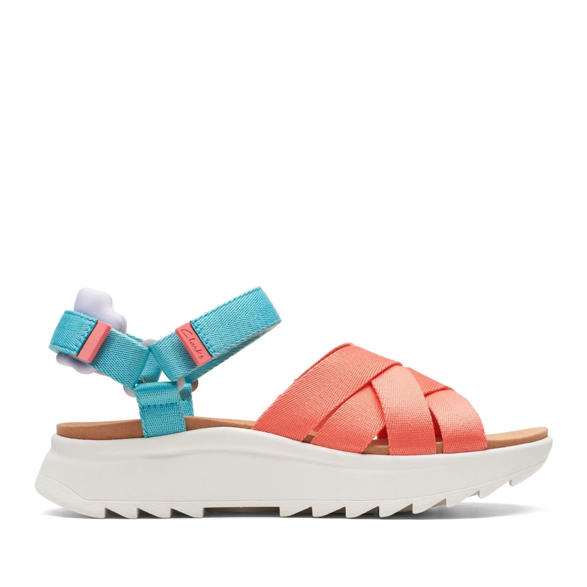 Clarks Women's DashLite Cross Black | Peach Combi