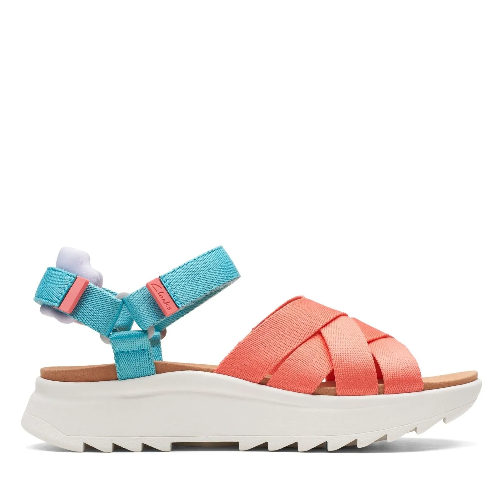 Clarks Women's DashLite Cross Black | Peach Combi