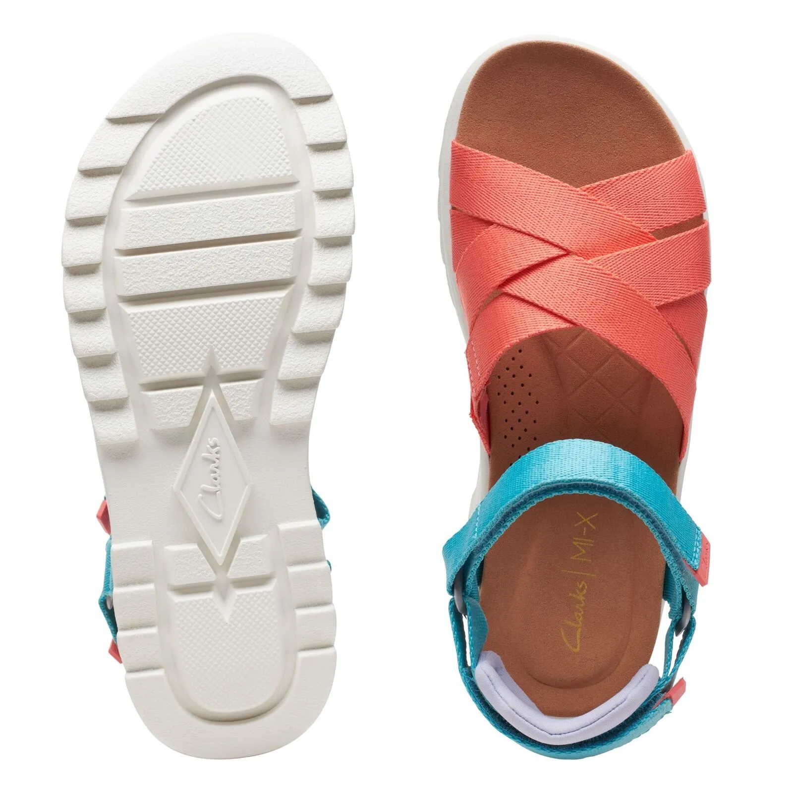 Clarks Women's DashLite Cross Black | Peach Combi
