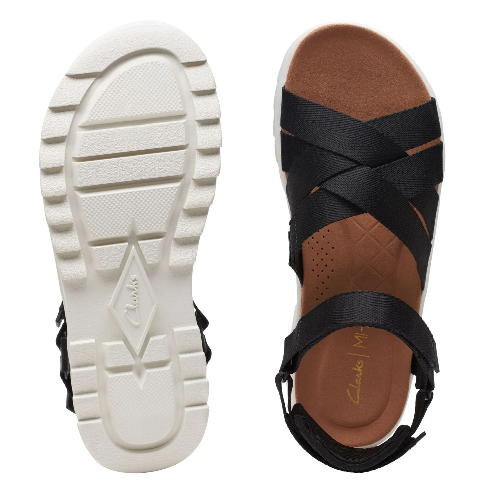 Clarks Women's DashLite Cross Black | Peach Combi