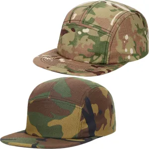 COOLSOME 5 Panels Hat Basic Daily Wear Flat-Bill Cap