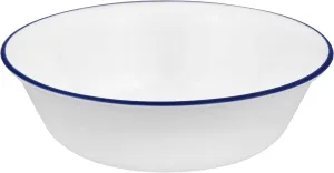 Corelle Dinnerware Set (4pc Set, Ocean Blues)-Set for 4 | Includes 4 x Cereal/Soup Bowls | 80% Recycled Glass | 3 X More Durable, Half the Space & Weight of Traditional Ceramic