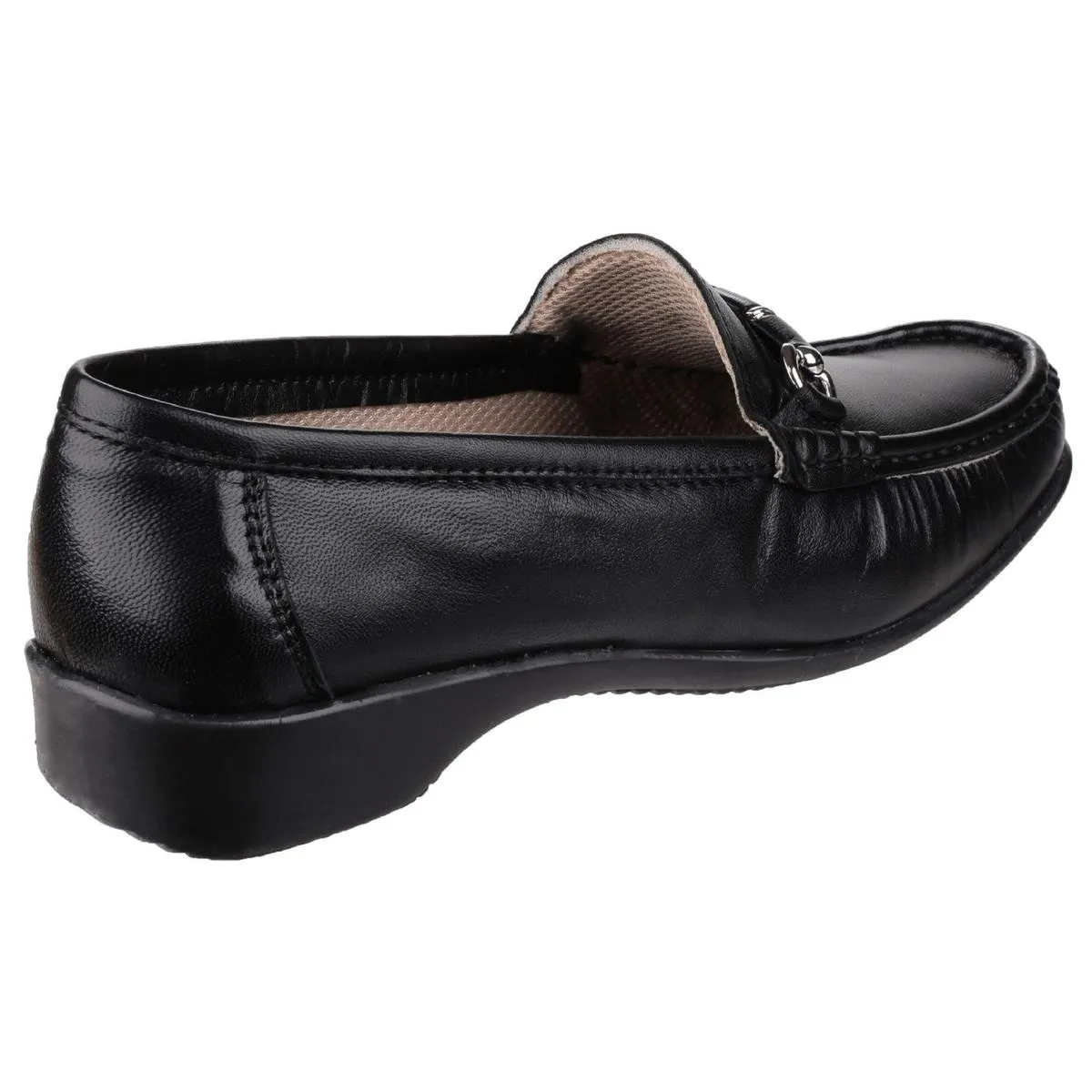 Cotswold Barrington Slip on Loafer Shoe Black