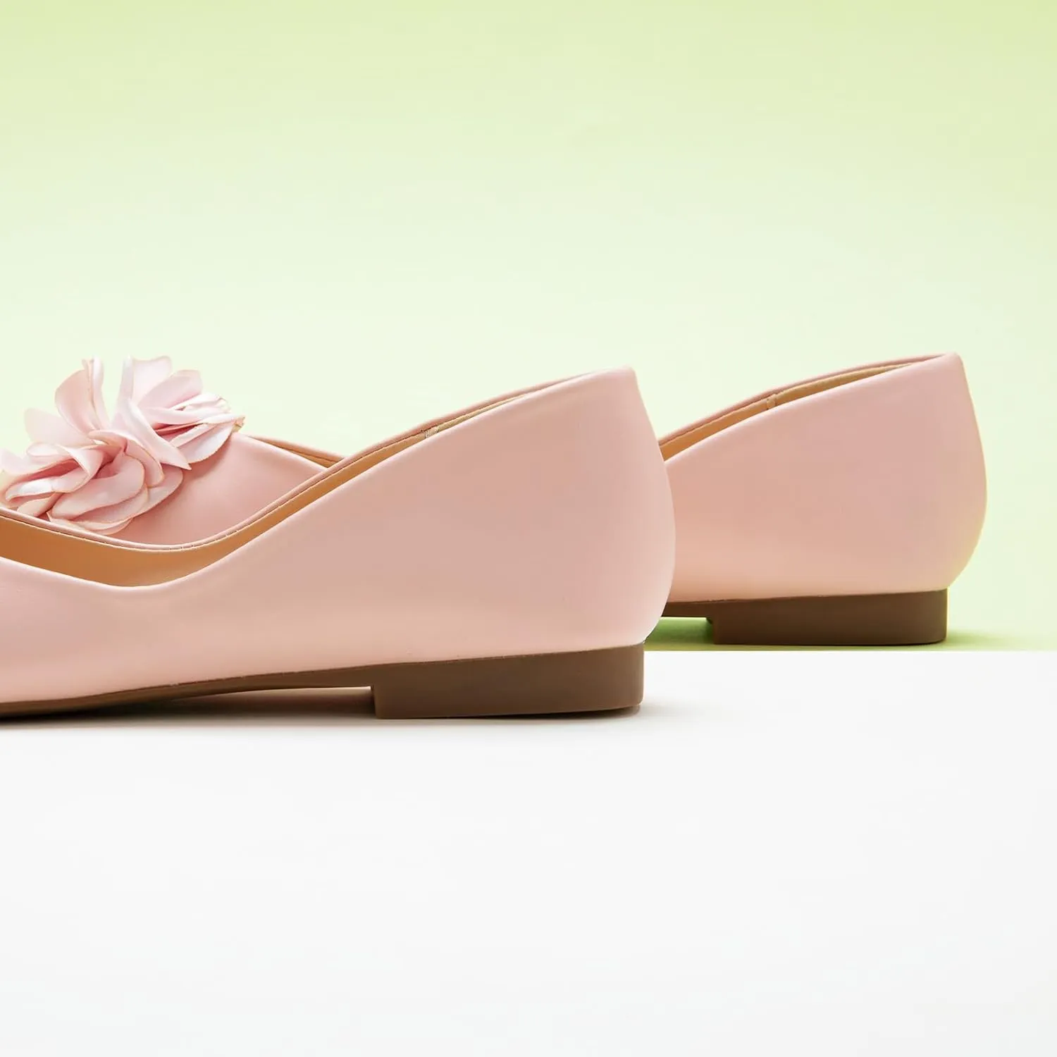 C.Paravano Ballet Flats for Women | Womens Flats Shoes | Square Toe Flats| Women's Flats | Slip On Dress Shoes | Flower Shoes