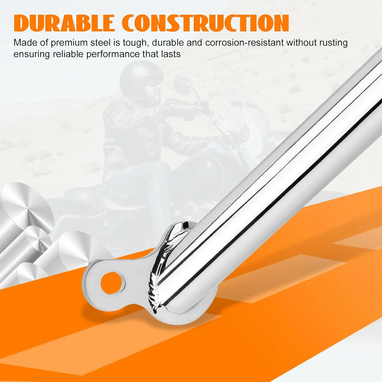 Crash Bar Engine Guard Front Highway Flat-Out Bars Chrome Fits 2009-2025 Harley Touring CVO Road Glide FLTR Road King FLHR Street Glide FLHX Electra Glide Ultra Classic Freewheeler Trike Models