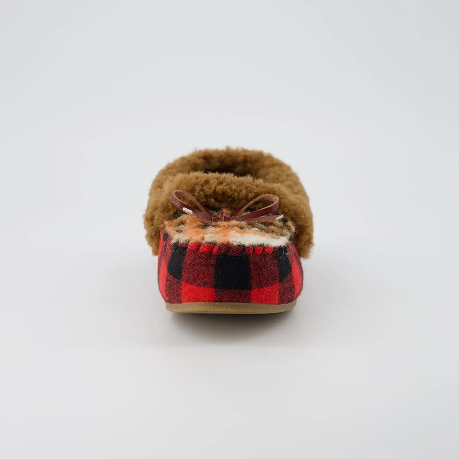 CUSHIONAIRE Stella Women's Moccasin Slippers – Faux Fur Lining, Memory Foam & Wide Widths Available