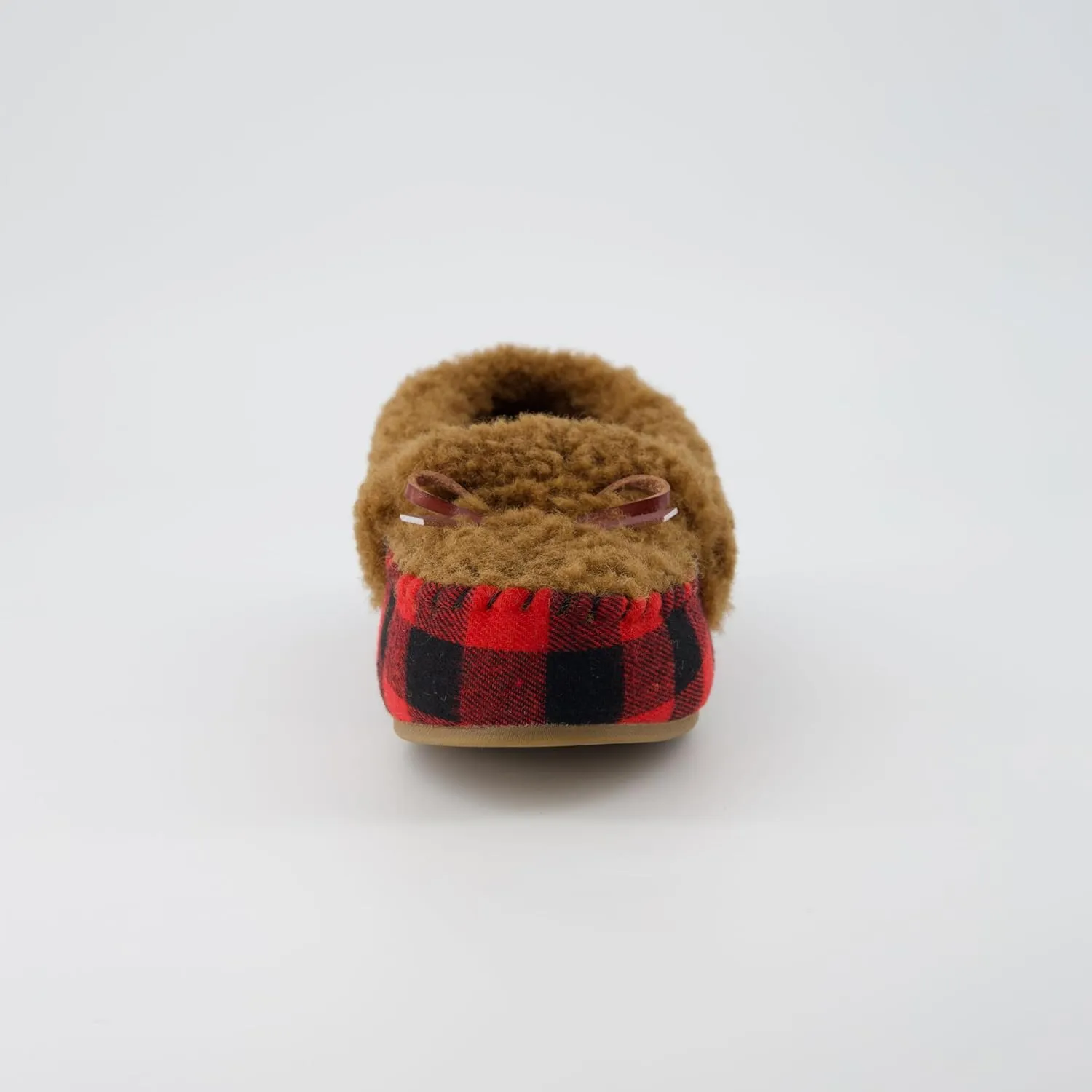 CUSHIONAIRE Stella Women's Moccasin Slippers – Faux Fur Lining, Memory Foam & Wide Widths Available