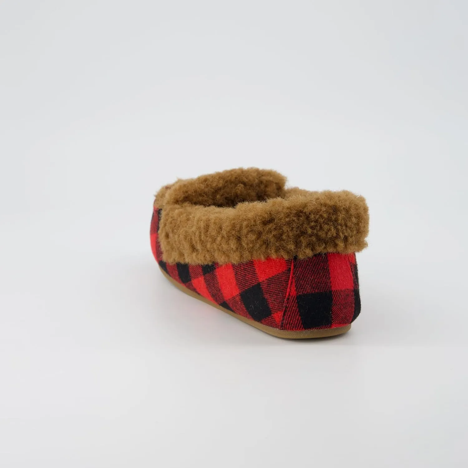 CUSHIONAIRE Stella Women's Moccasin Slippers – Faux Fur Lining, Memory Foam & Wide Widths Available
