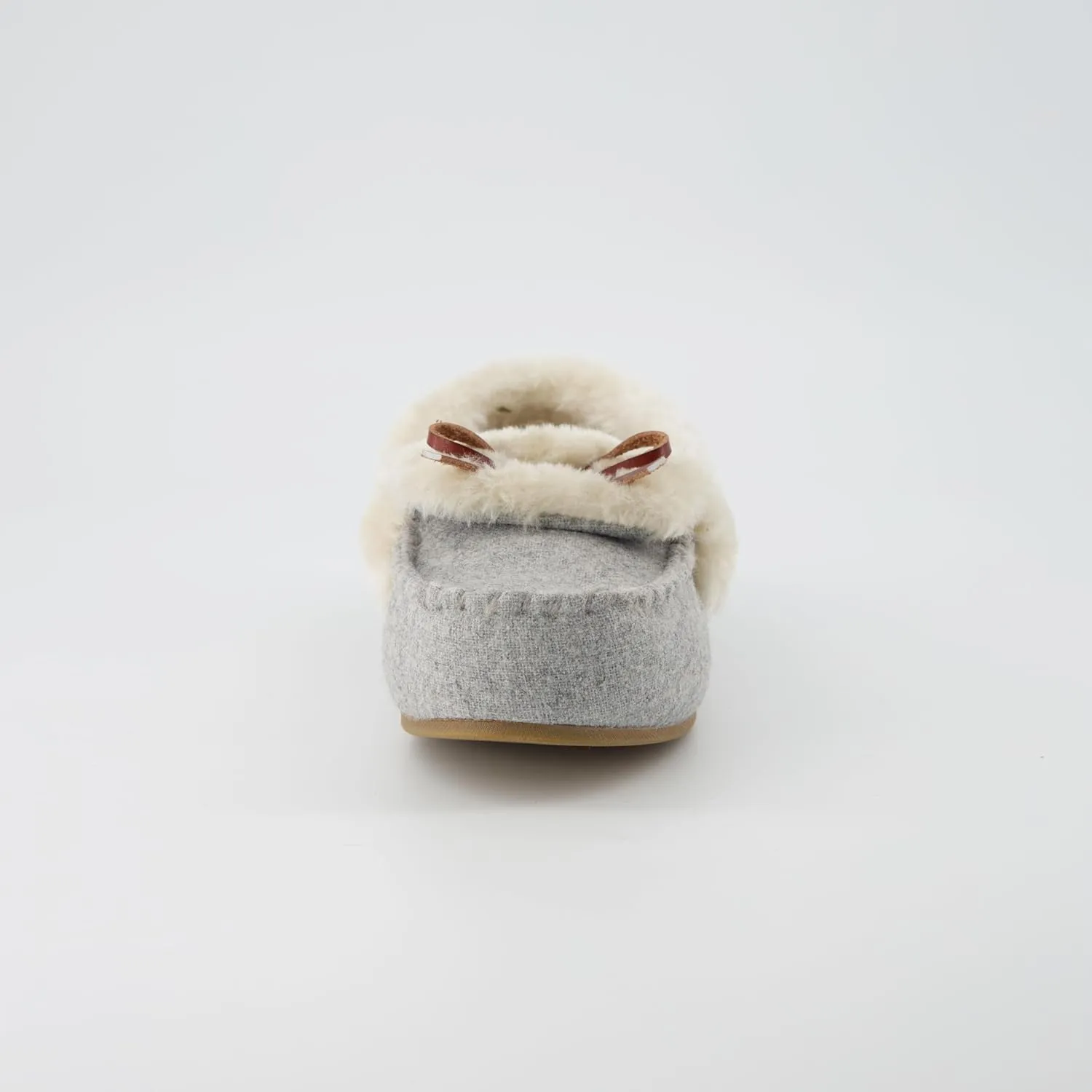 CUSHIONAIRE Stella Women's Moccasin Slippers – Faux Fur Lining, Memory Foam & Wide Widths Available
