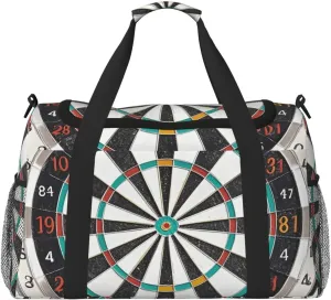 Dart Board Travel Duffel Bag Lightweight Waterproof Carry On Tote Bag Foldable Weekender Overnight Bags Sport Gym Bag For Women Men