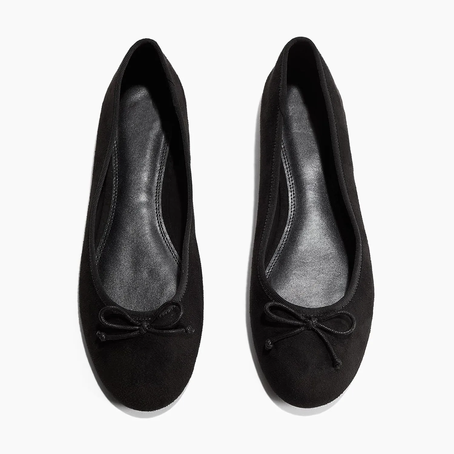 DOEYG Ballet Flats for Women Mary Janes Round Toe Low Heel Bowknot Elastic Straps Flats Shoes