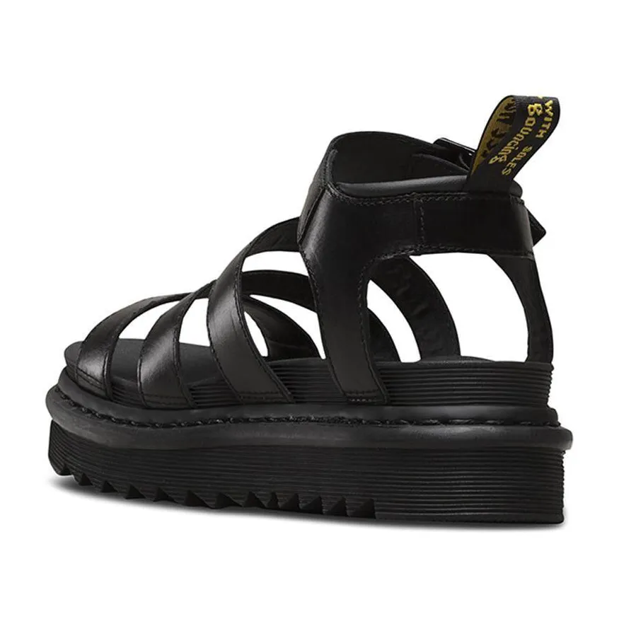 Dr. Martens Blaire Brando Black Leather Sandals