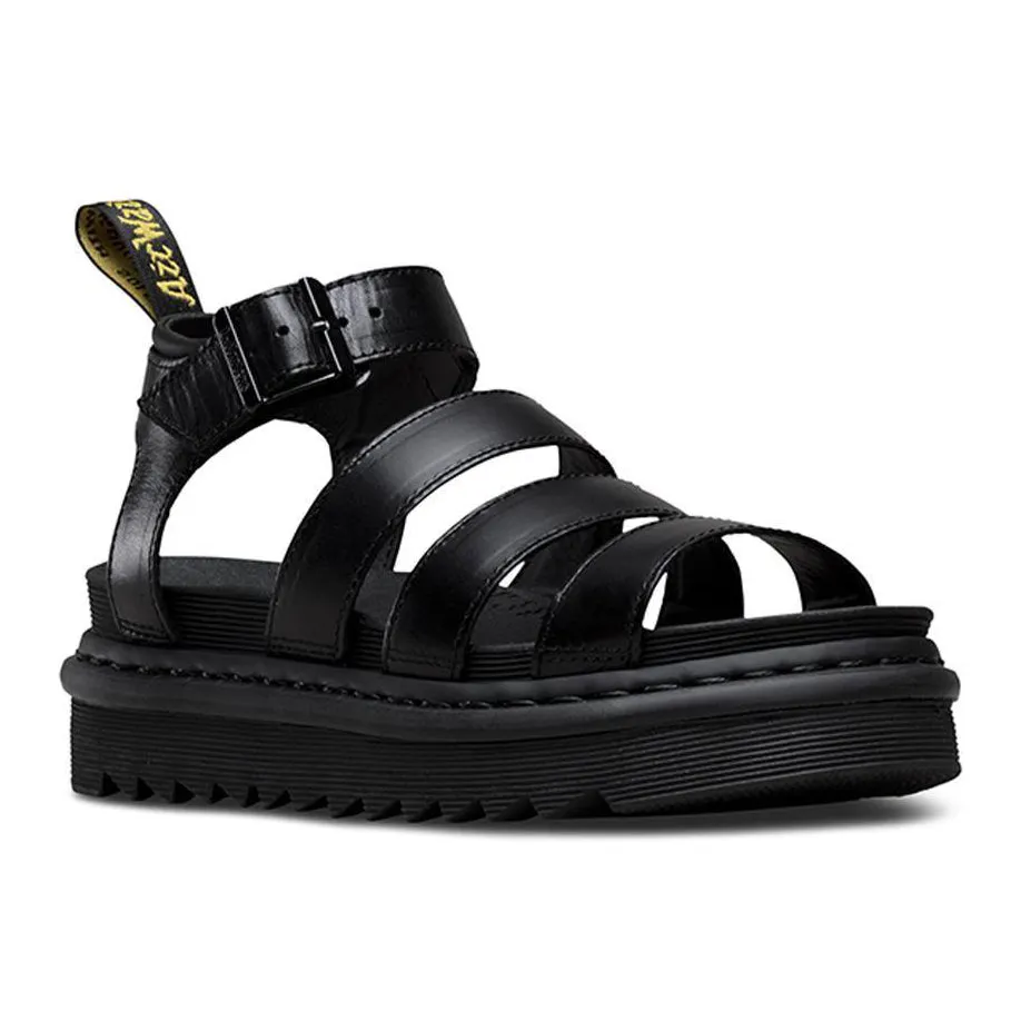 Dr. Martens Blaire Brando Black Leather Sandals