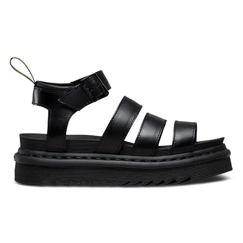 Dr. Martens Blaire Brando Black Leather Sandals