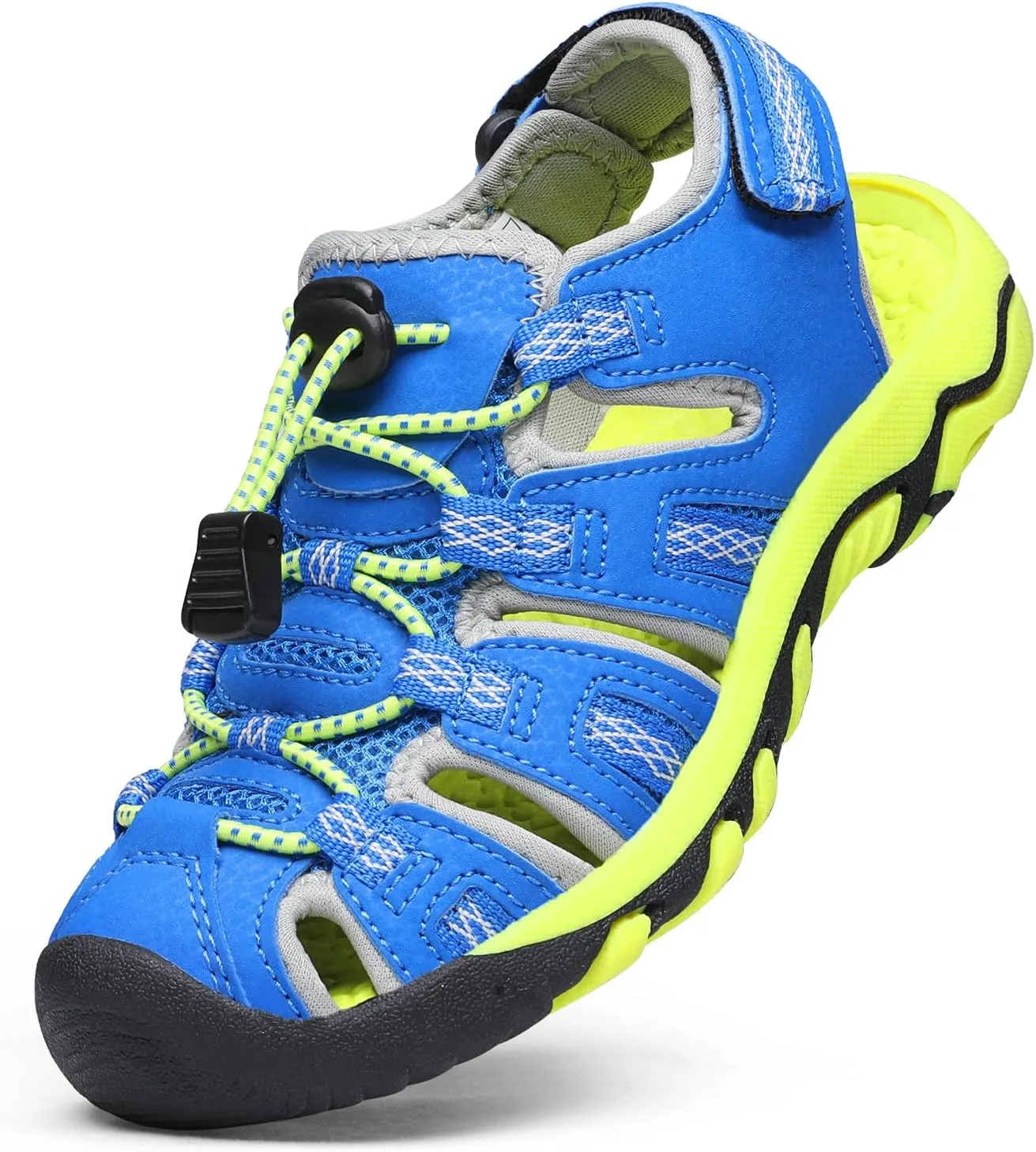 DREAM PAIRS Boys Girls Summer Outdoor Athletic Sport Sandals Walking Hiking Hook and Loop Adjustable Multicolor for Toddler/Little/Big Kids