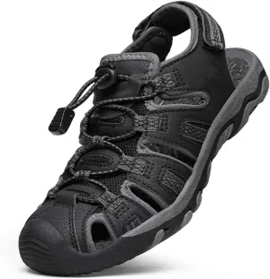 DREAM PAIRS Boys Girls Summer Outdoor Athletic Sport Sandals Walking Hiking Hook and Loop Adjustable Multicolor for Toddler/Little/Big Kids