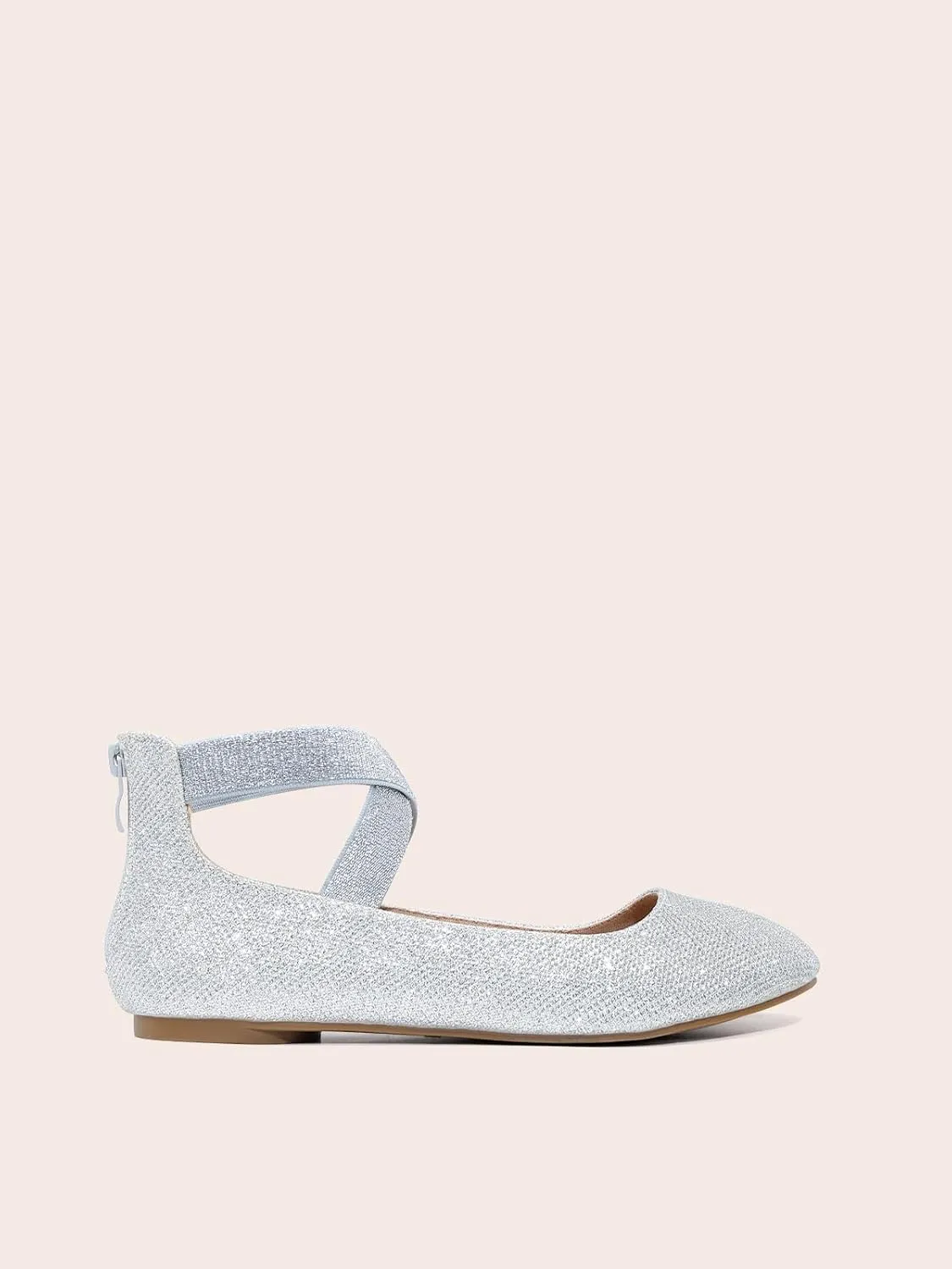 DREAM PAIRS Women's Comfortable Fashion Elastic Ankle Straps Flats Shoes