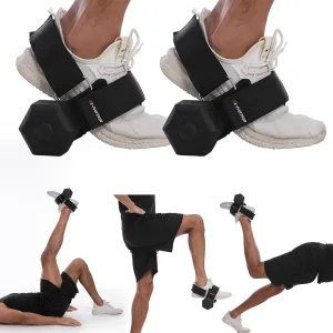 Dumbbell Foot Attachment for Leg Workout, Extension Monkey Foot Dumbbell Attachment Straps for Gym Trainer and Beginners Dumbbell Foot Strap for Fitness Training