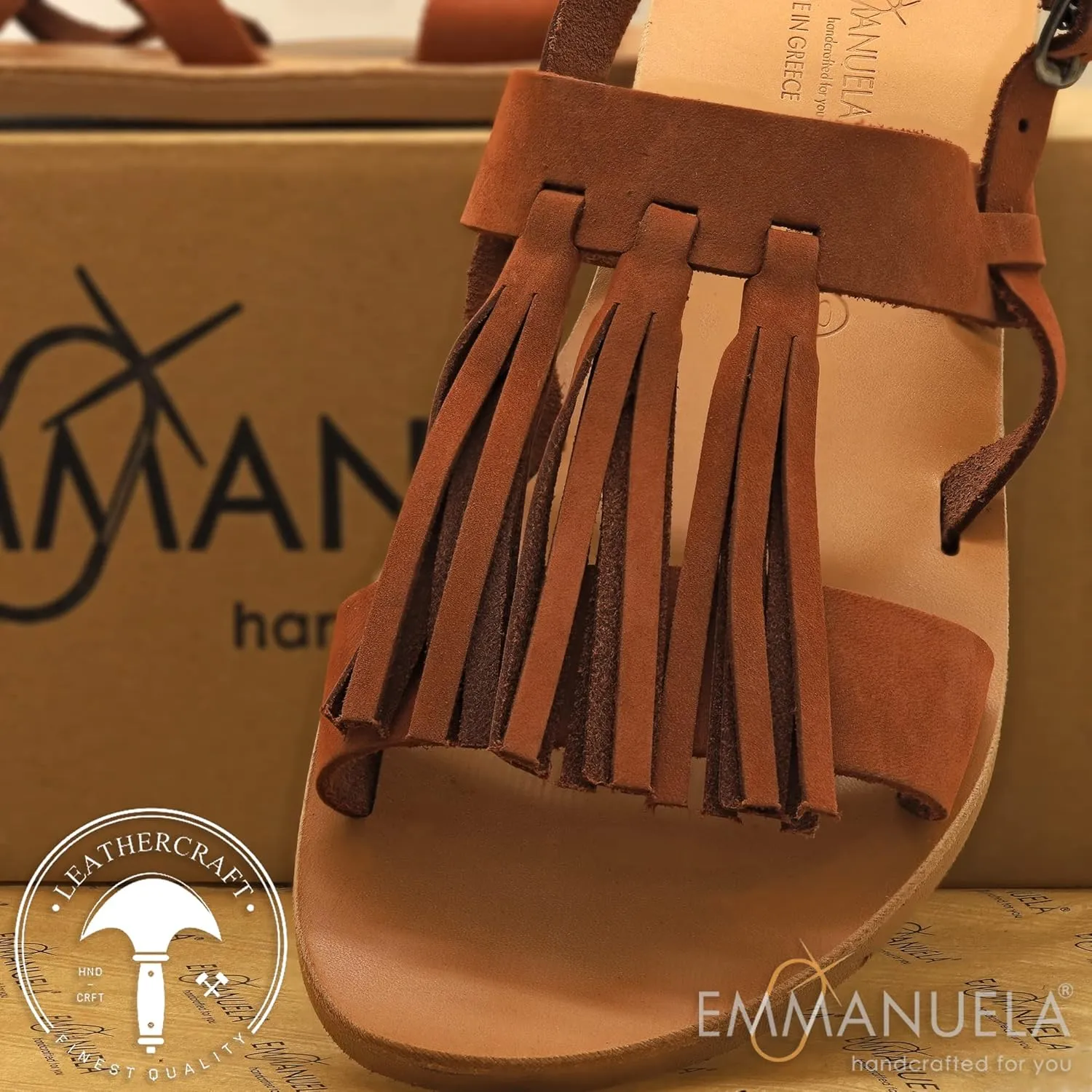 Emmanuela Ancient Greek Style Sandals, Handmade Leather Open Toe Strappy Flat Sandals, Quality Slide on Summer Shoes for Women, Boho Chic Sliders Rose Gold Silver Bronze Turquoise White