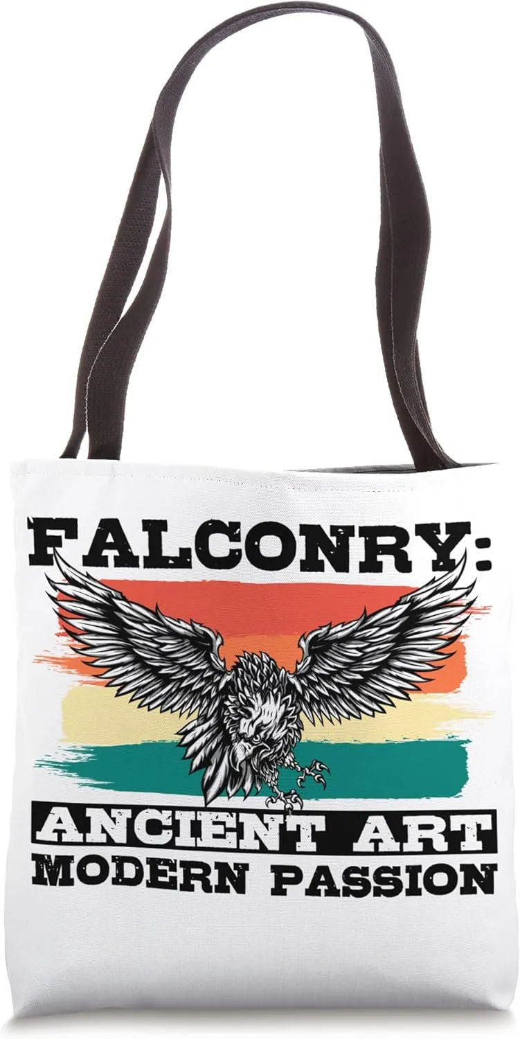 Falconry Ancient Art Modern Passion Falconer Falcon Trainer Tote Bag