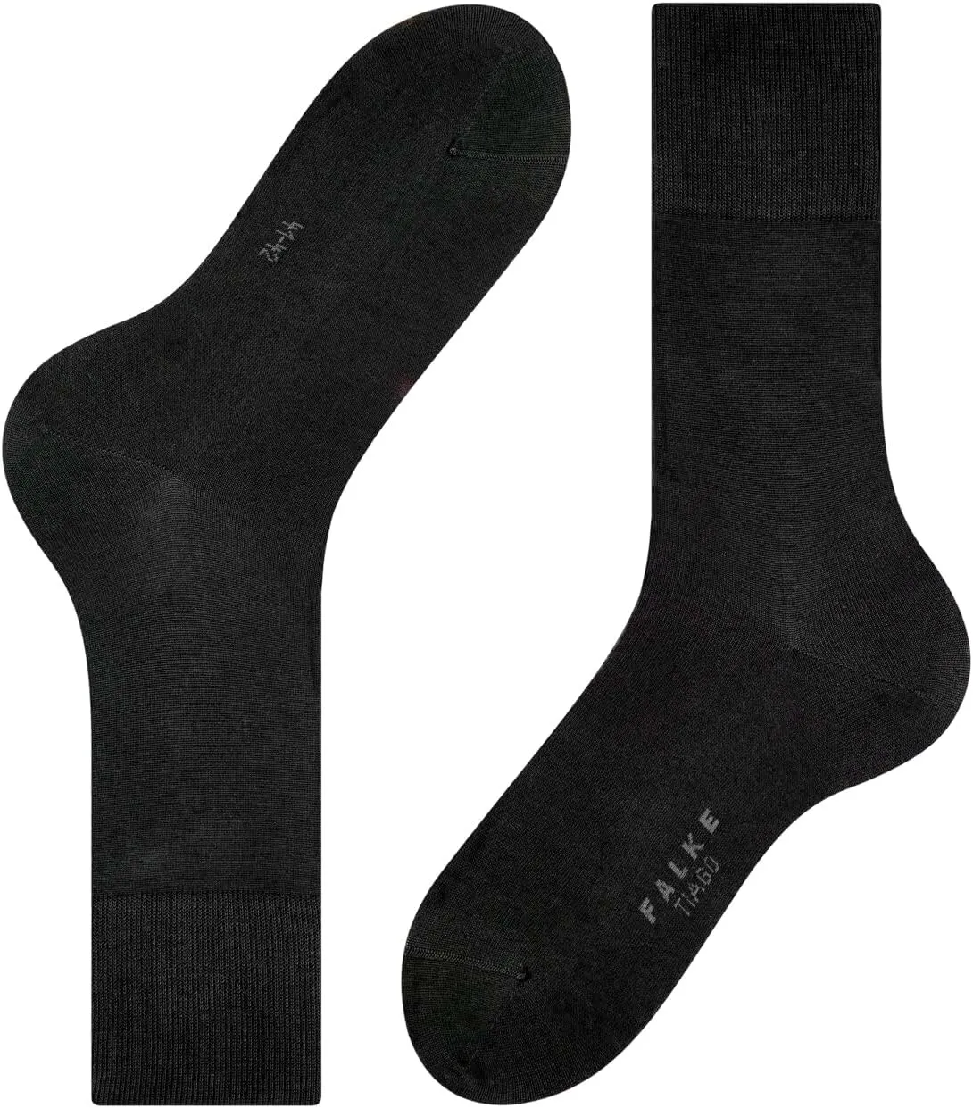 FALKE Men's Tiago Dress Socks, Sustainable Cotton, Crew, 1 Pair