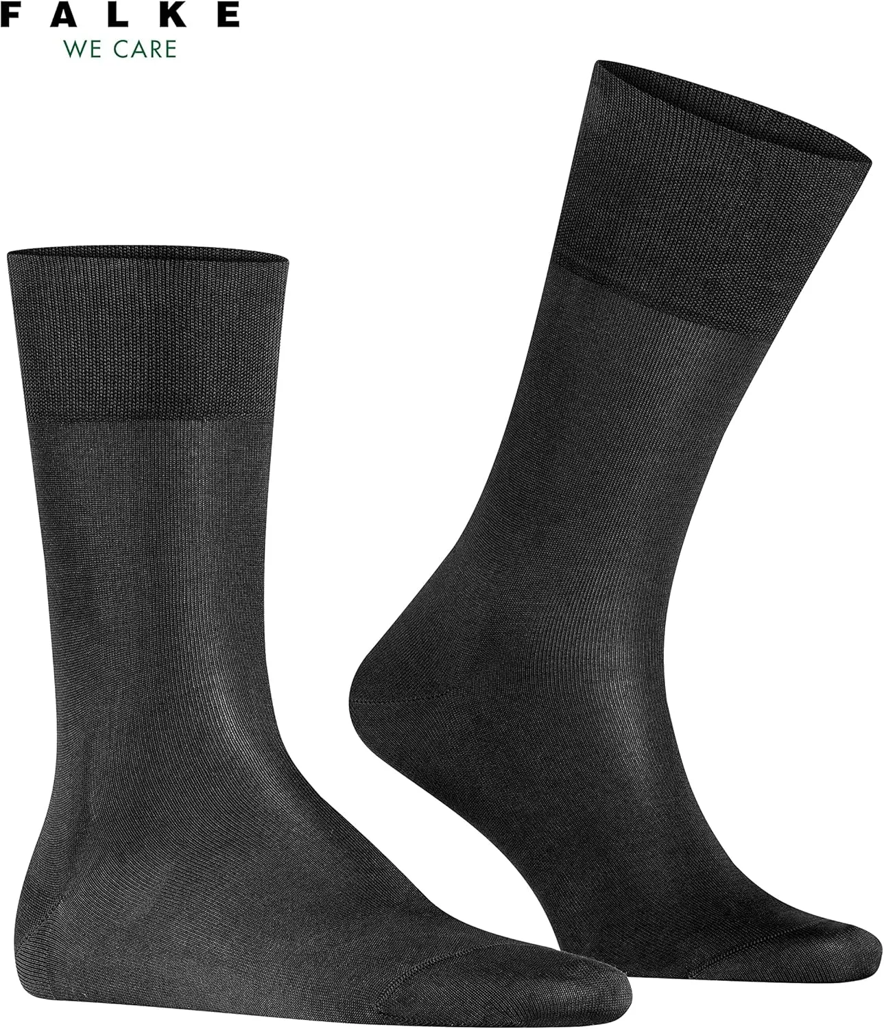 FALKE Men's Tiago Dress Socks, Sustainable Cotton, Crew, 1 Pair
