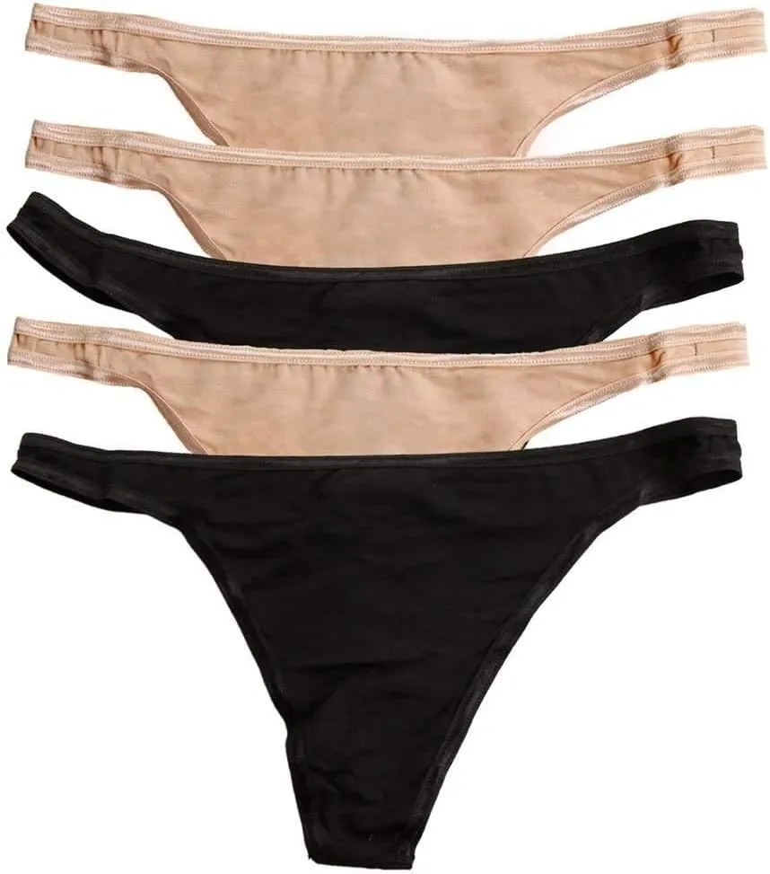 Felina | So Smooth Modal Low Rise Thong | Panties | 5 Pack
