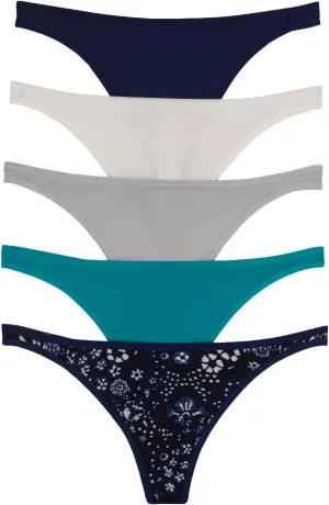 Felina | So Smooth Modal Low Rise Thong | Panties | 5 Pack