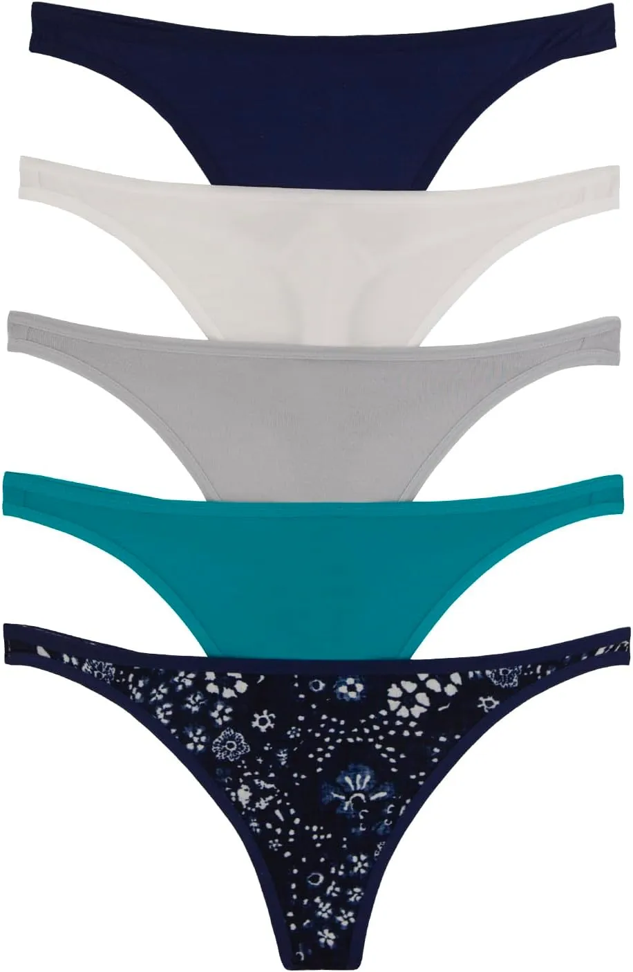 Felina | So Smooth Modal Low Rise Thong | Panties | 5 Pack