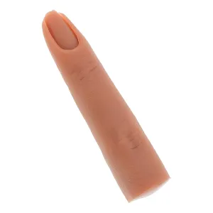 Finger for Nail Practice Silicone Nail Training Finger Nail Practice Fingers Flexible Nail Art Training Manicure Fingers for Acrylic Nails Art Diy Light Brown Finger Trainer