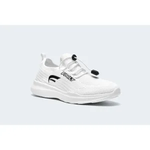 Finily Rina Women's Trainer with Elastic Laces - White