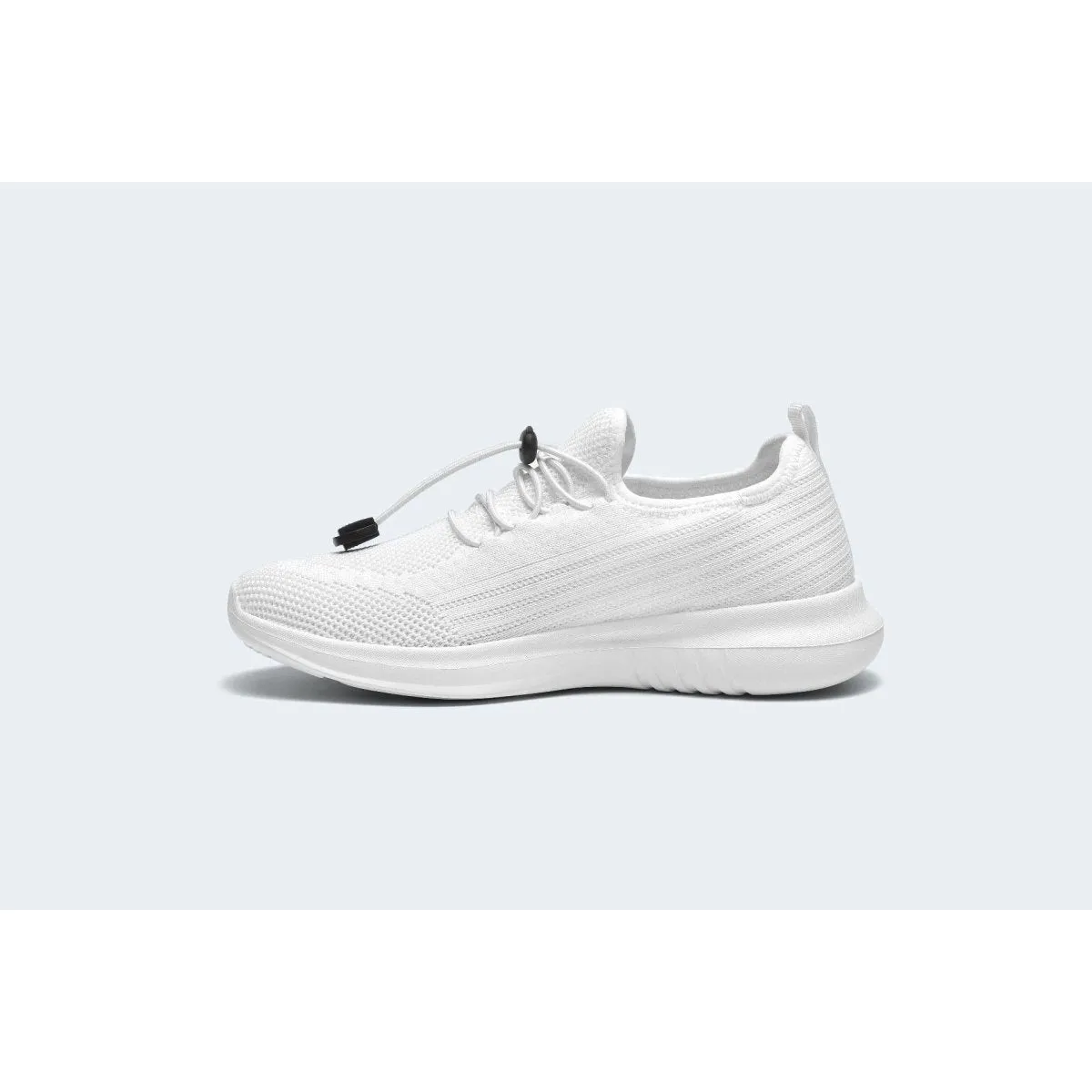 Finily Rina Women's Trainer with Elastic Laces - White