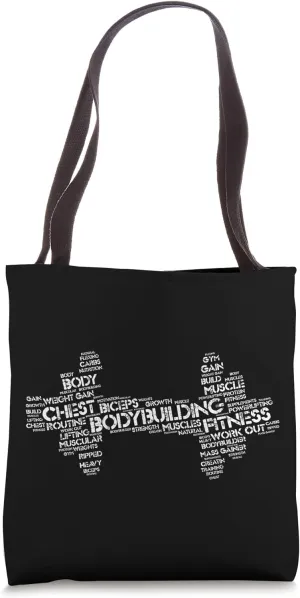 Fitness Bodybuilding Vocabulary Weight Training Tote Bag