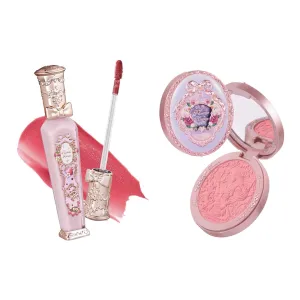 Flower Knows Midsummer Fairytales Embossed Blush 03 Ballet Fairy   Violet Strawberry Rococo Glitter Lip Gloss G02 Rasberry Booze