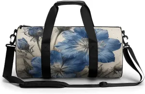 Flowers Watercolor Painting Duffel Bag for Men Women Gym Bag Sports Small Overnight Bag for Travel Weekender