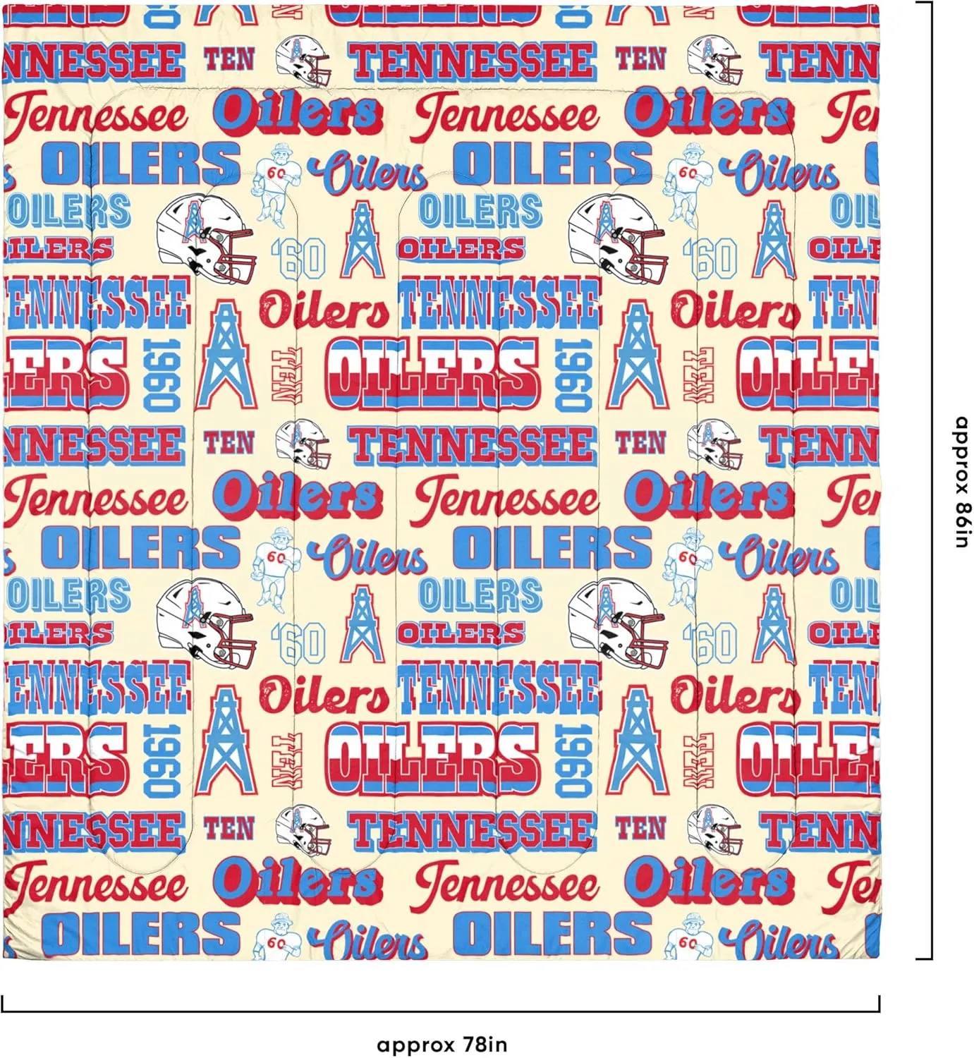 FOCO NFL Unisex-Adult NFL Team Logo Bed in a Bag Comforter Sheets Pillow Cases Bedding 5-Piece Set