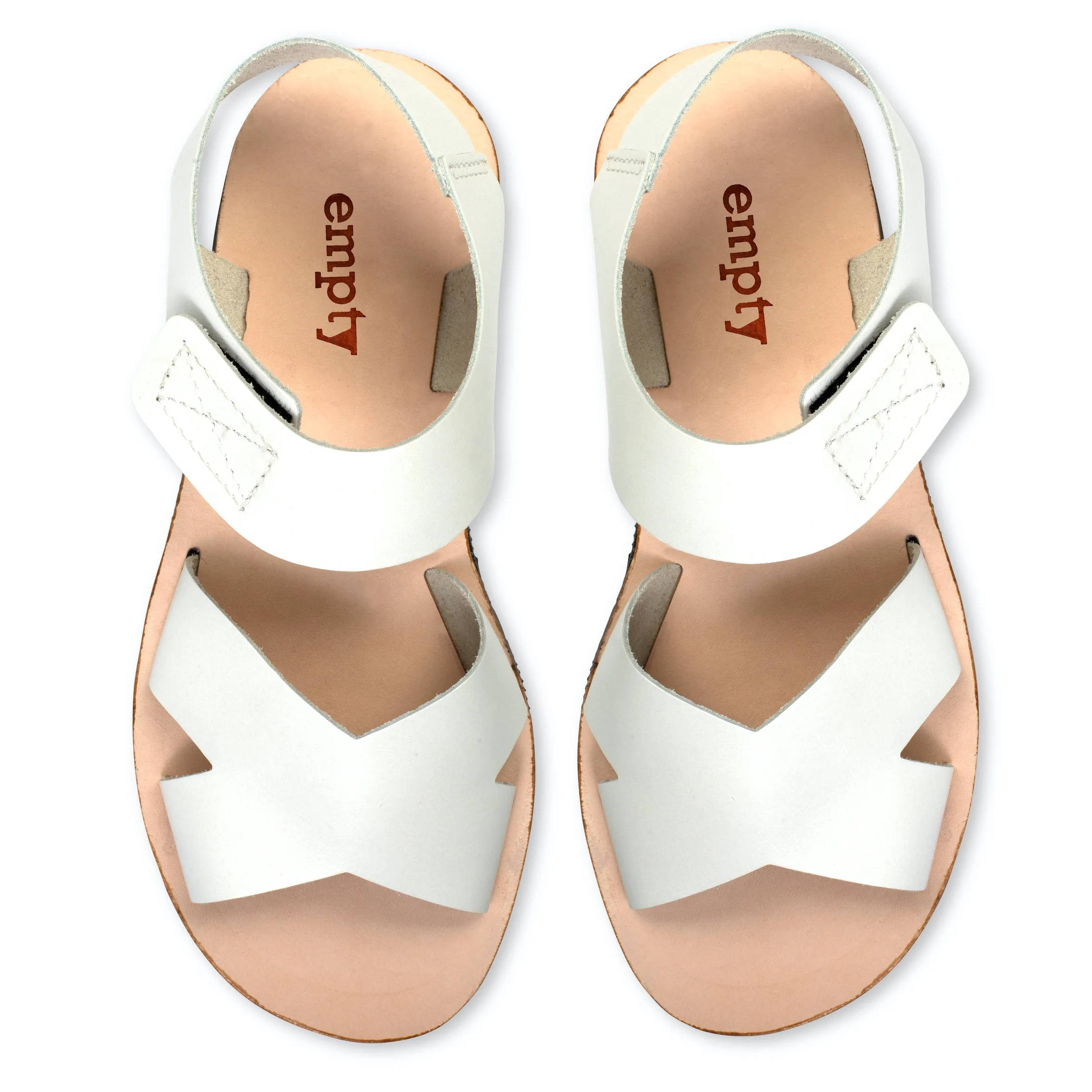 Frances Leather Sandal - White