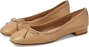 French Sole Jasmine - Flats for Women - Closed Toe - Rubber Outsole - Leather Lining - Microfiber Footbed
