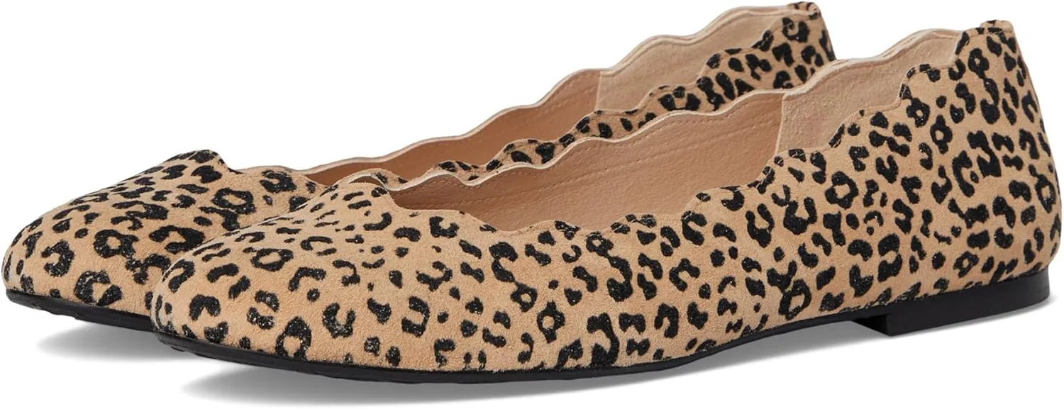 French Sole Women's Jigsaw Ballet Flat, Beige, 11