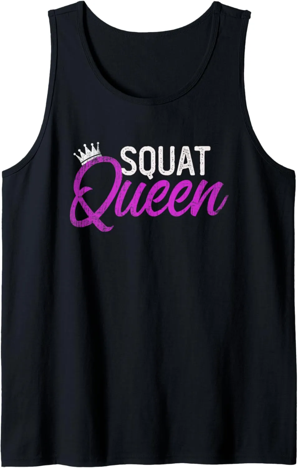 Funny SQUAT QUEEN Personal Trainer Fitness Girl Coach Gym Tank Top
