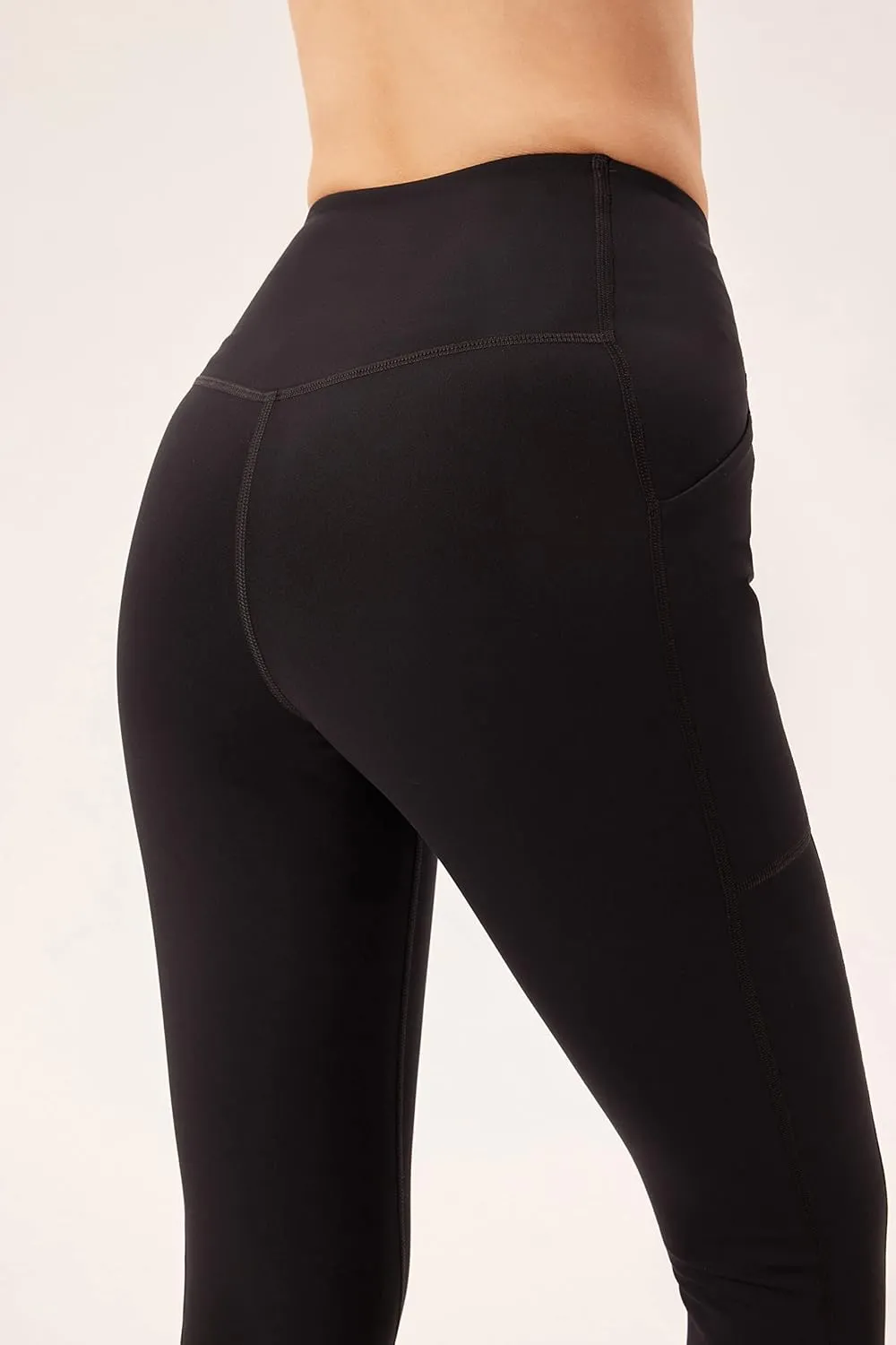 Girlfriend Collective Compression Pocket Leggings for Women, High Rise Waist Pants for Yoga Workout Plus Size 23 3/4" Inseam