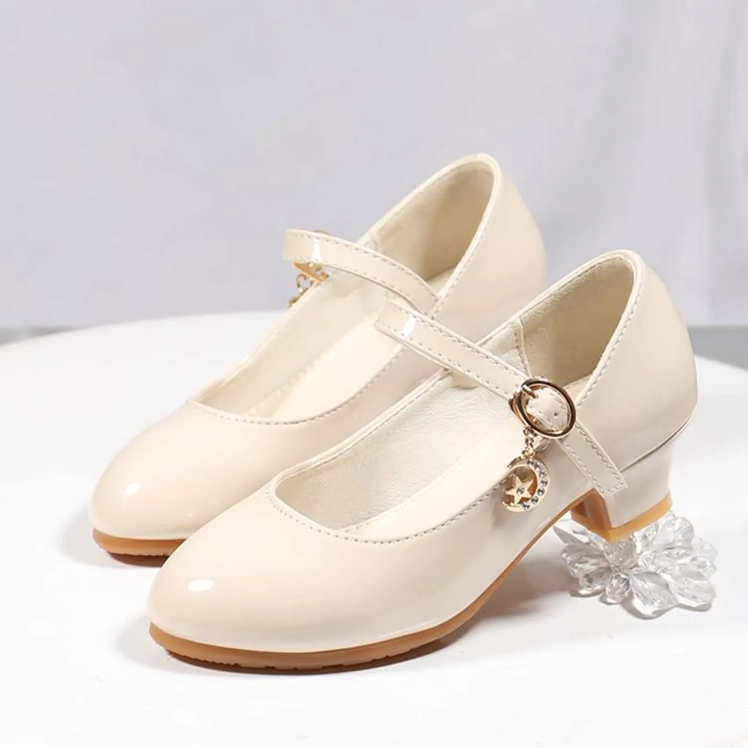 Girls Mary Jane Dress Shoes Flower Girl Wedding School Uniform Low Heels Toddler Little Kids Pump Shoes