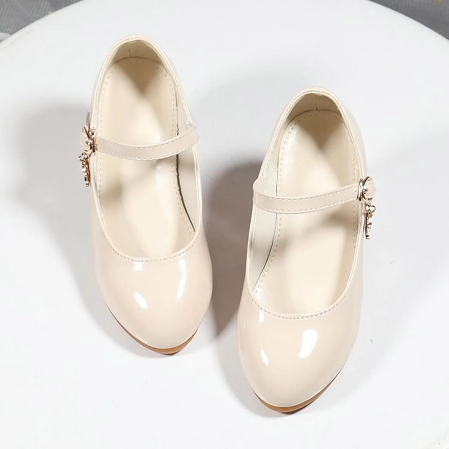 Girls Mary Jane Dress Shoes Flower Girl Wedding School Uniform Low Heels Toddler Little Kids Pump Shoes