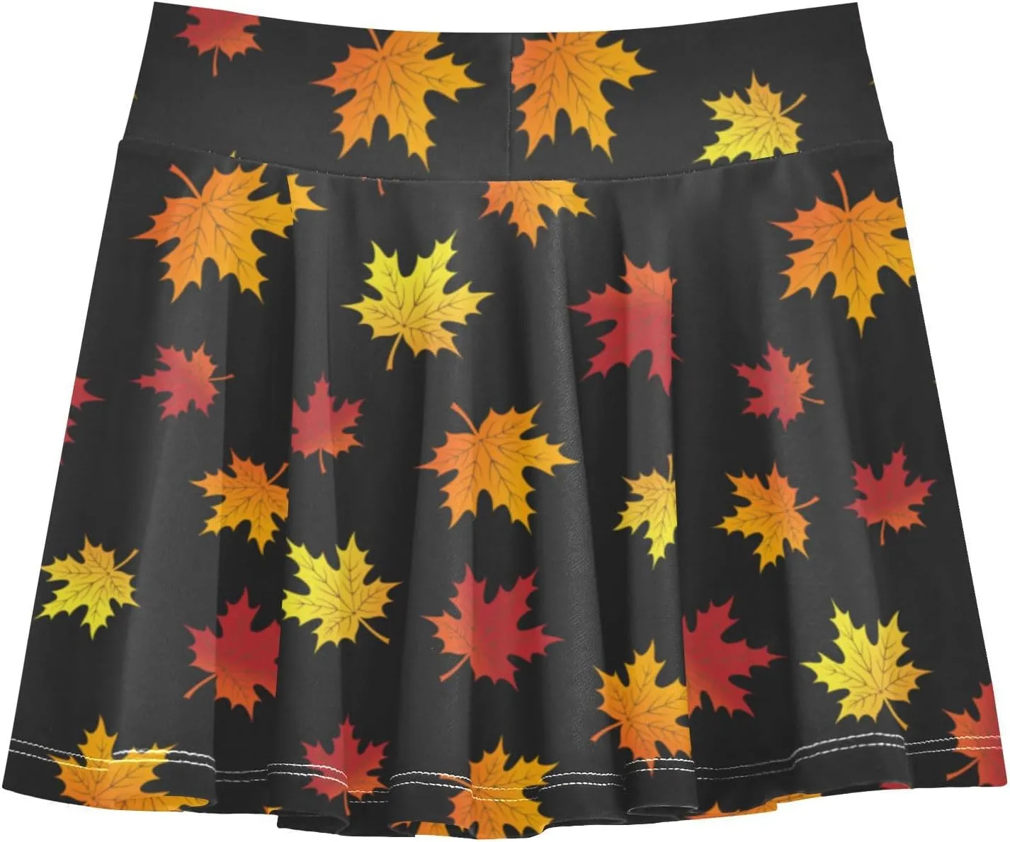 Girls Skorts Active Athletic Skirts with Inner Built-in Shorts for Golf Tennis 3-12T Colorful Groovy Wave
