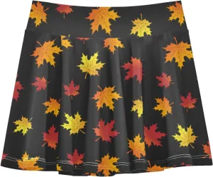 Girls Skorts Active Athletic Skirts with Inner Built-in Shorts for Golf Tennis 3-12T Colorful Groovy Wave