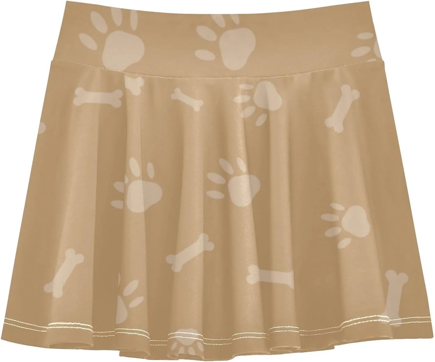 Girls Skorts Active Athletic Skirts with Inner Built-in Shorts for Golf Tennis 3-12T Violet Flowers Purple