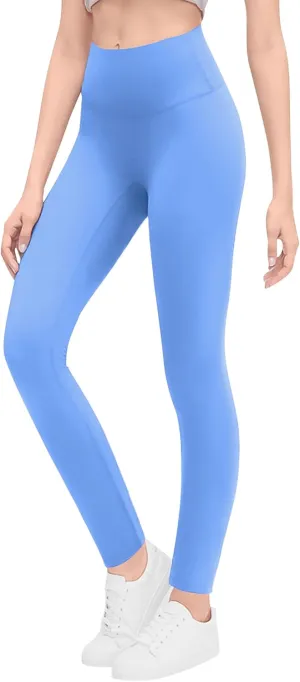 Gnainach Girls Running Pants High Waisted Soft Comfy Elastic Compression Yoga Leggings for Toddler Kids Teens Dance Workout